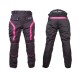 Pantaloni Moto Femei W-TEC Durmanes Lady - Negru/Roz