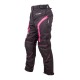 Pantaloni Moto Femei W-TEC Durmanes Lady - Negru/Roz